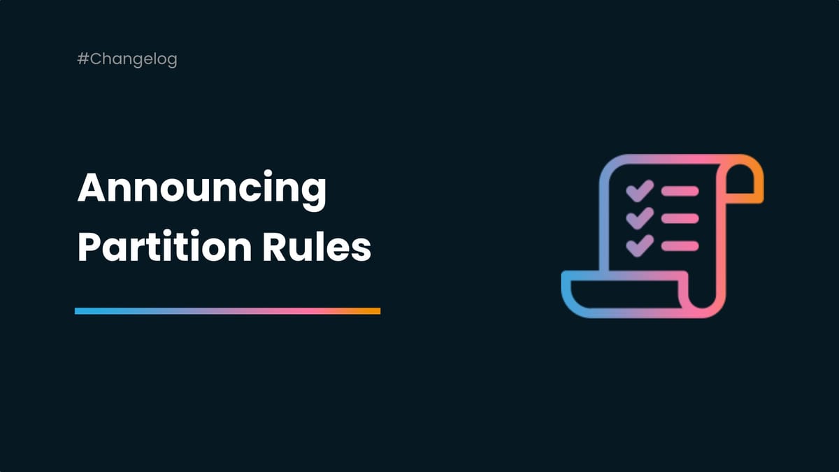 Announcing our Monorepo Feature: Partition Rules