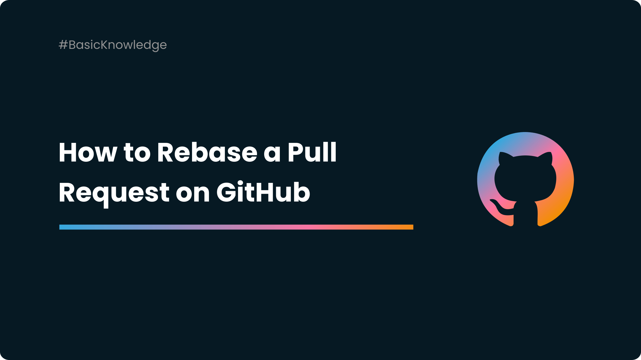 How to Rebase a Pull Request on GitHub?