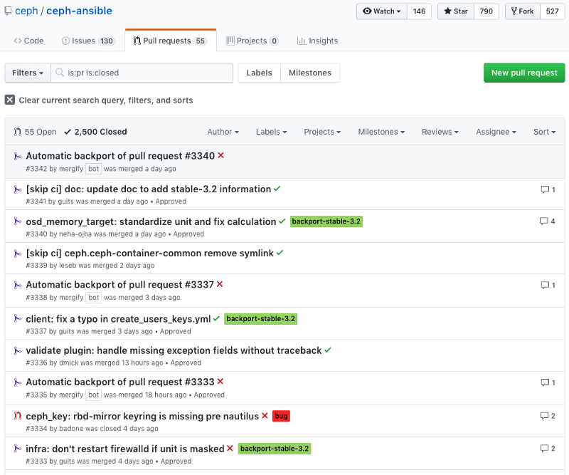 How Ceph Ansible Leverages Mergify